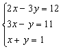 Sistema de tres ecuaciones y sólo dos incógnitas compatible