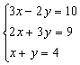 Sistemas de tres ecuaciones con dos incógnitas incompatible