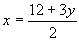 se despeja la x de una ecuación para sustituir su valor en la otra