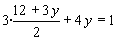 Se ha sustituido el valor de x en la otra ecuación